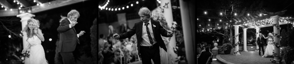 nostalgic black and white photos of Father daughter dance